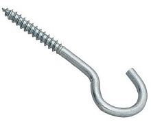 Крюк-полукольцо 6х60 оцинкованный 2 шт. Крепдил картинка